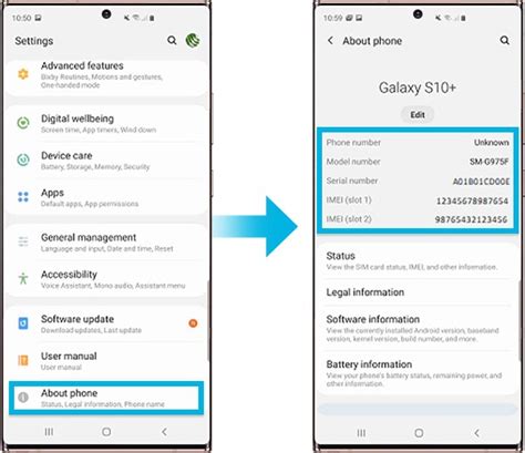 How to find phone's model number, serial number or IMEI .